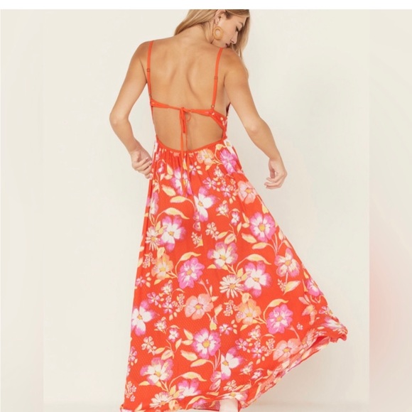 NWT FREE PEOPLE WISTERIA FLORAL MAXI DRESS - Picture 3 of 8